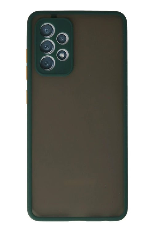 Newface Samsung Galaxy A72 Kılıf Montreal Silikon Kapak - Koyu Yeşil
