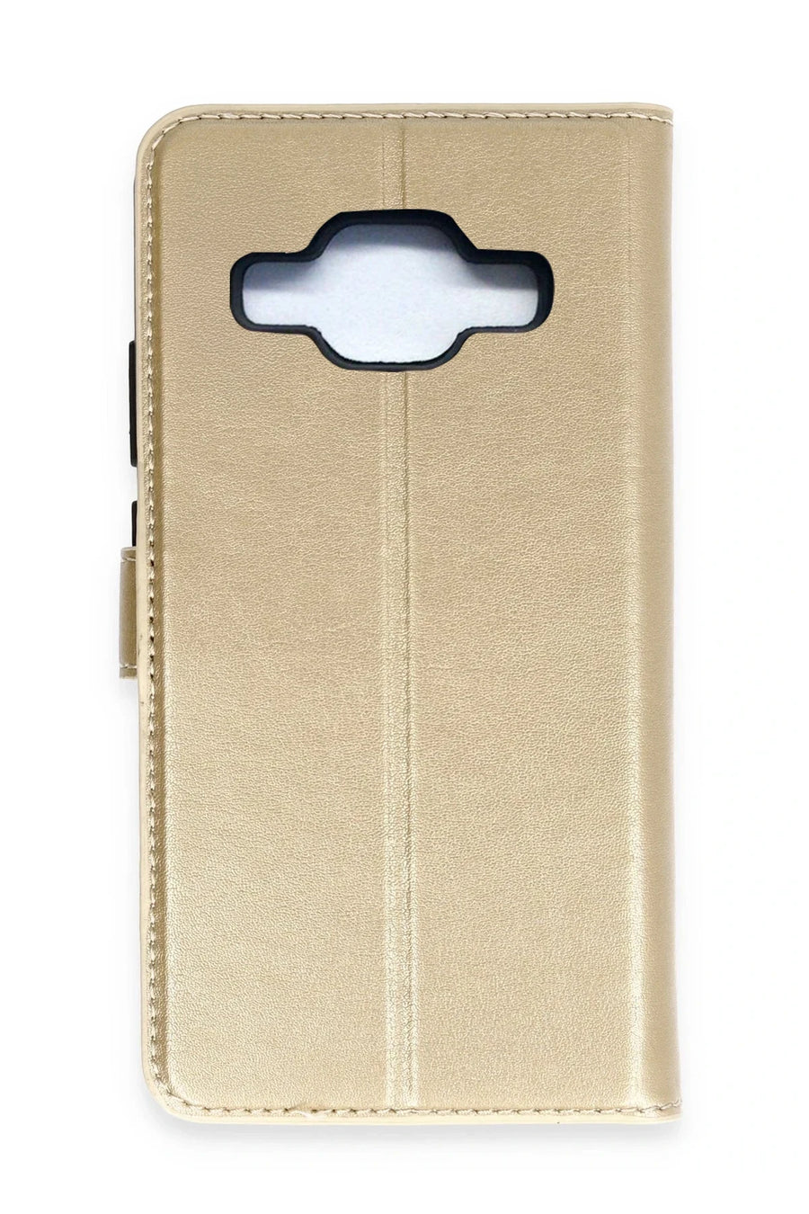 Newface Samsung Galaxy J5 Trend S Plus Kapaklı Kılıf - Gold