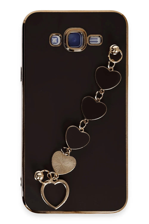 Newface Samsung Galaxy J7 Kılıf Esila Silikon - Siyah
