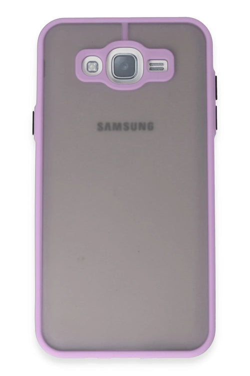 Newface Samsung Galaxy J7 Kılıf Montreal Silikon Kapak - Mor