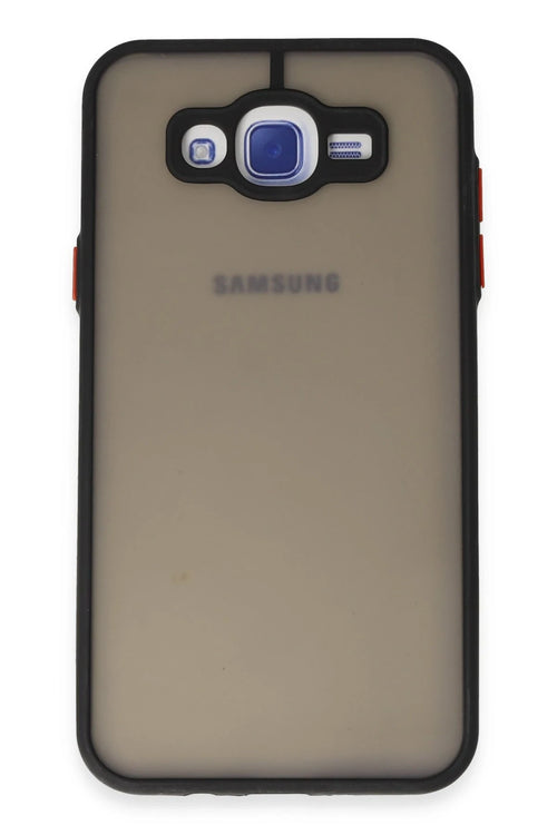 Newface Samsung Galaxy J7 Kılıf Montreal Silikon Kapak - Siyah