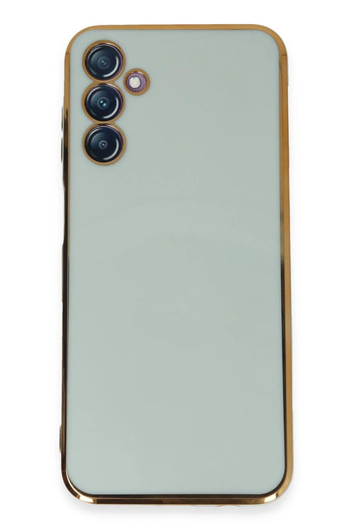 Newface Samsung Galaxy M14 5G Kılıf Volet Silikon - Açık Yeşil