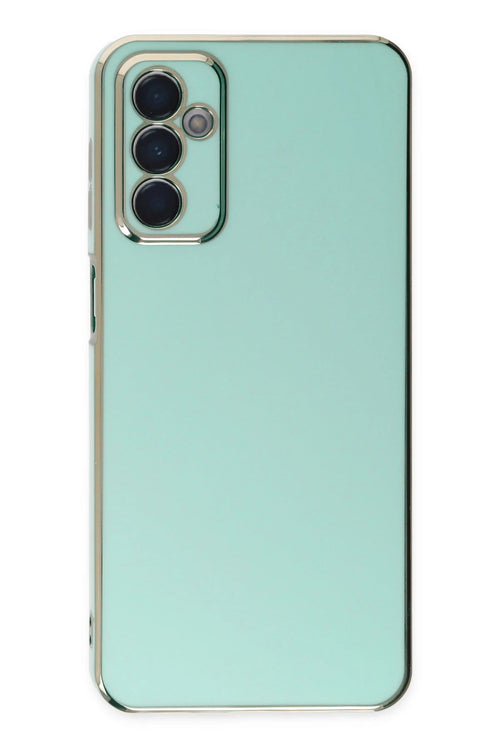 Newface Samsung Galaxy M23 Kılıf Volet Silikon - Açık Yeşil