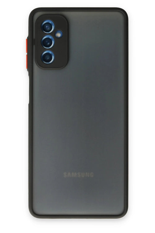 Newface Samsung Galaxy M52 5G Kılıf Montreal Silikon Kapak - Siyah