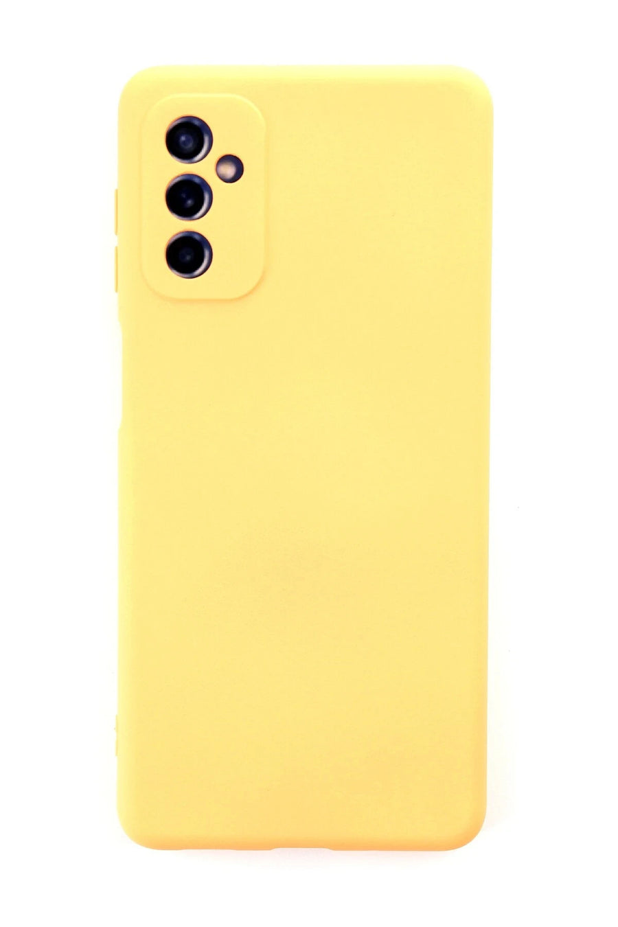 Newface Samsung Galaxy M52 5G Kılıf Nano içi Kadife Silikon - Sarı