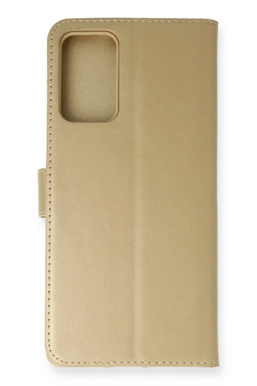 Newface Samsung Galaxy Note 20 Kılıf Trend S Plus Kapaklı Kılıf - Gold