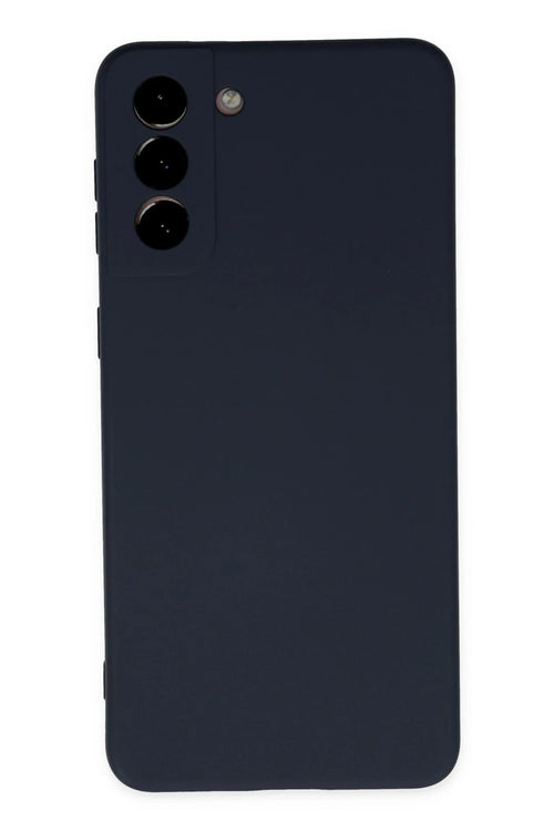 Newface Samsung Galaxy S21 Plus Kılıf Nano içi Kadife Silikon - Lacivert