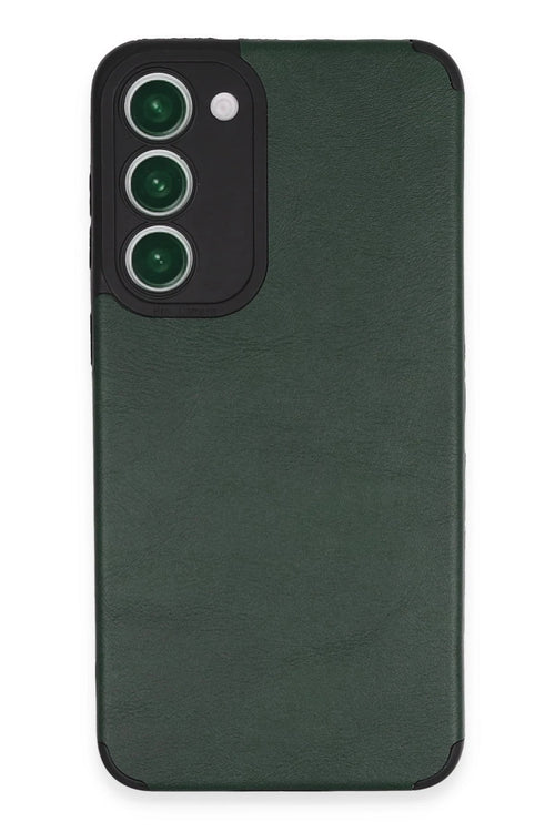 Newface Samsung Galaxy S23 Plus Kılıf Loop Deri Silikon - Yeşil