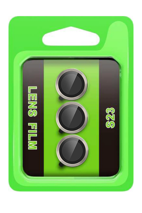 Newface Samsung Galaxy S23 Raze Metal Kamera Lens - Gri