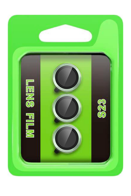 Newface Samsung Galaxy S23 Raze Metal Kamera Lens - Yeşil