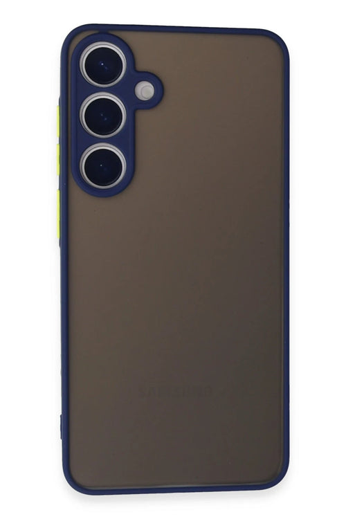 Newface Samsung Galaxy S24 Kılıf Montreal Silikon Kapak - Lacivert