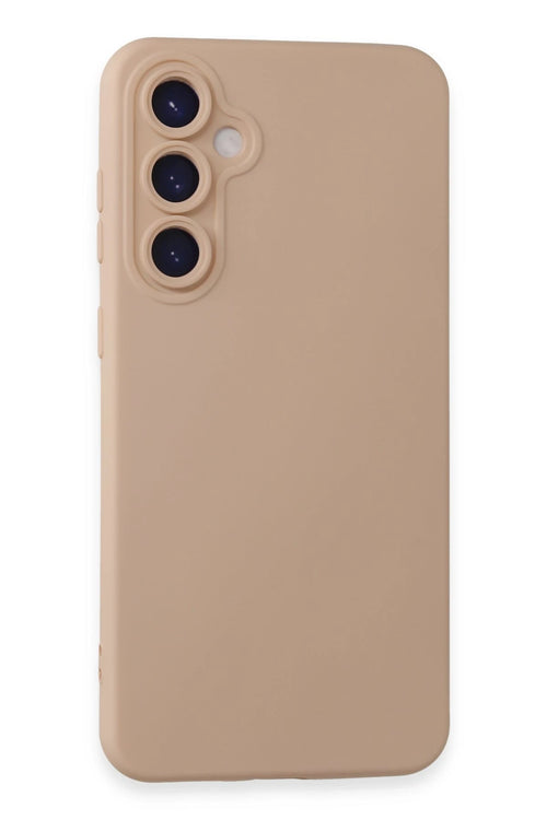 Newface Samsung Galaxy S24 Kılıf Nano içi Kadife Silikon - Pudra