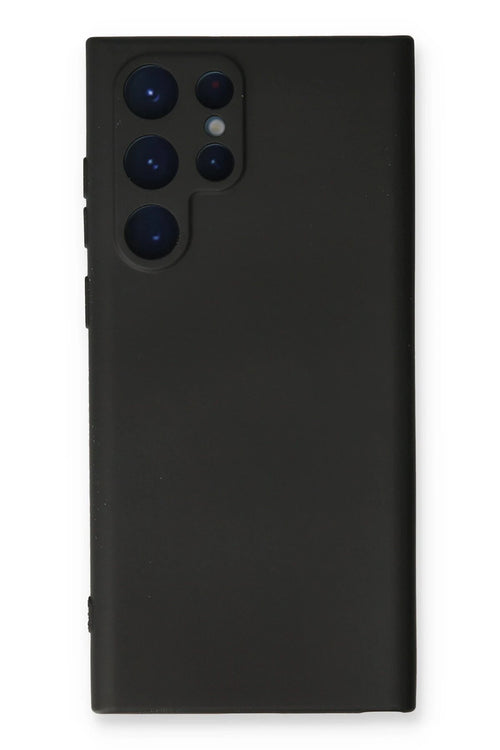 Newface Samsung Galaxy S24 Ultra Kılıf Nano içi Kadife Silikon - Siyah
