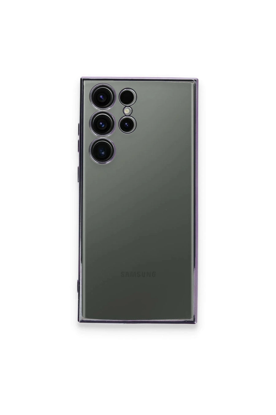 Newface Samsung Galaxy S24 Ultra Kılıf Razer Lensli Silikon - Siyah