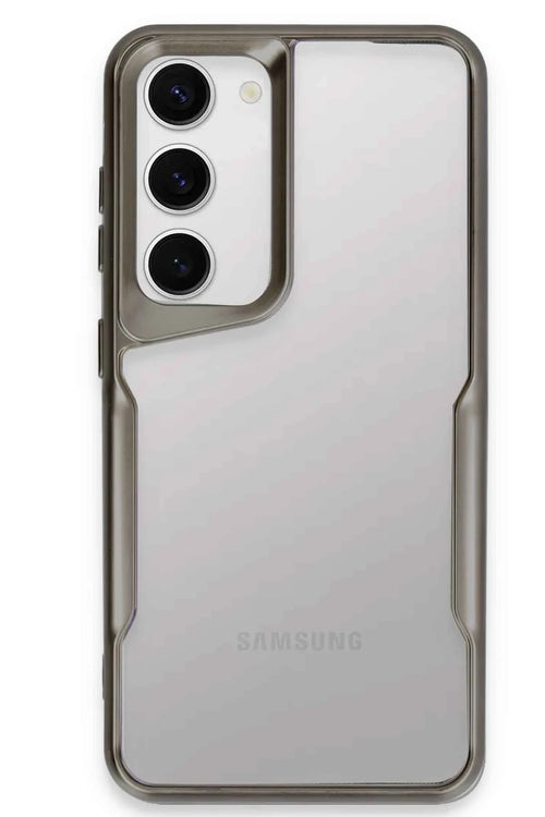 Newface Samsung Galaxy S25 Plus Kılıf Boyi Silikon Kapak - Titan Gri