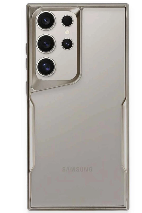 Newface Samsung Galaxy S25 Ultra Kılıf Boyi Silikon Kapak - Titan Gri