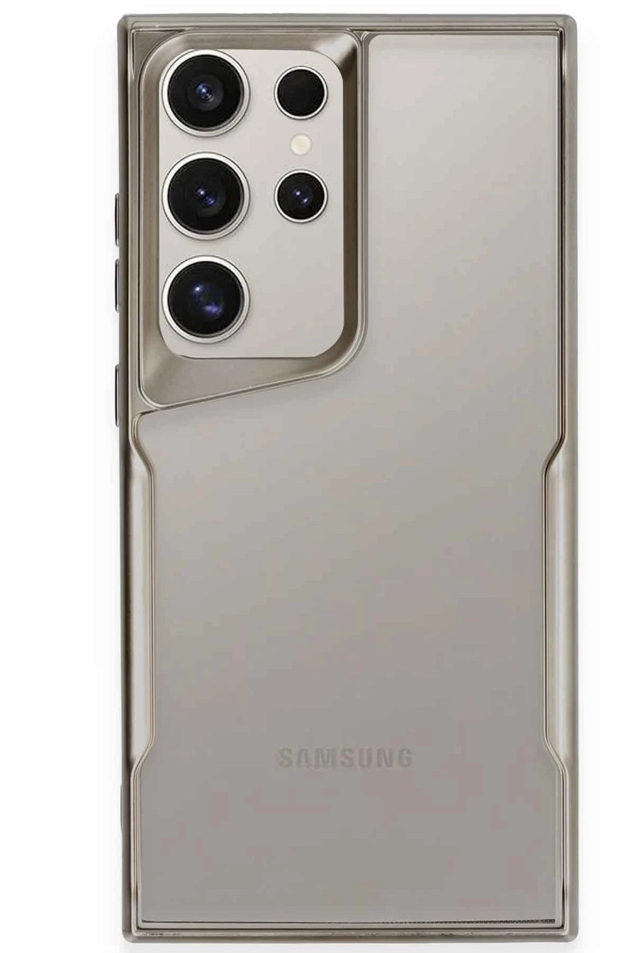 Newface Samsung Galaxy S25 Ultra Kılıf Boyi Silikon Kapak - Titan Gri