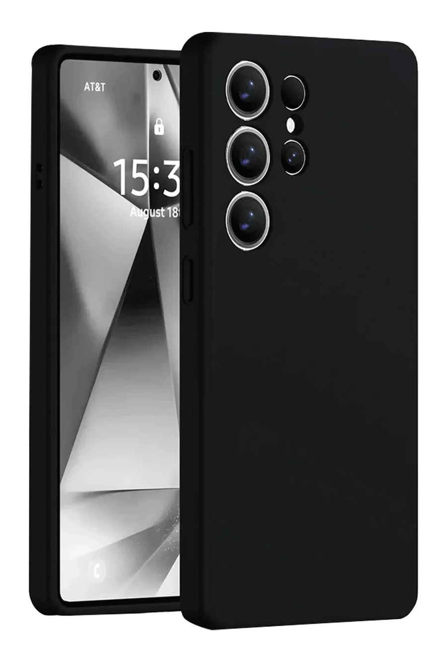 Newface Samsung Galaxy S25 Ultra Kılıf Nano içi Kadife Silikon - Siyah