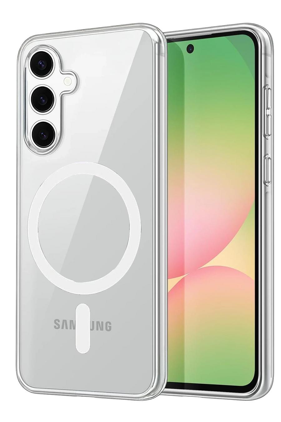Newface Samsung Galaxy S26 Combo Sert Şeffaf Magsafe Kapak - Şeffaf