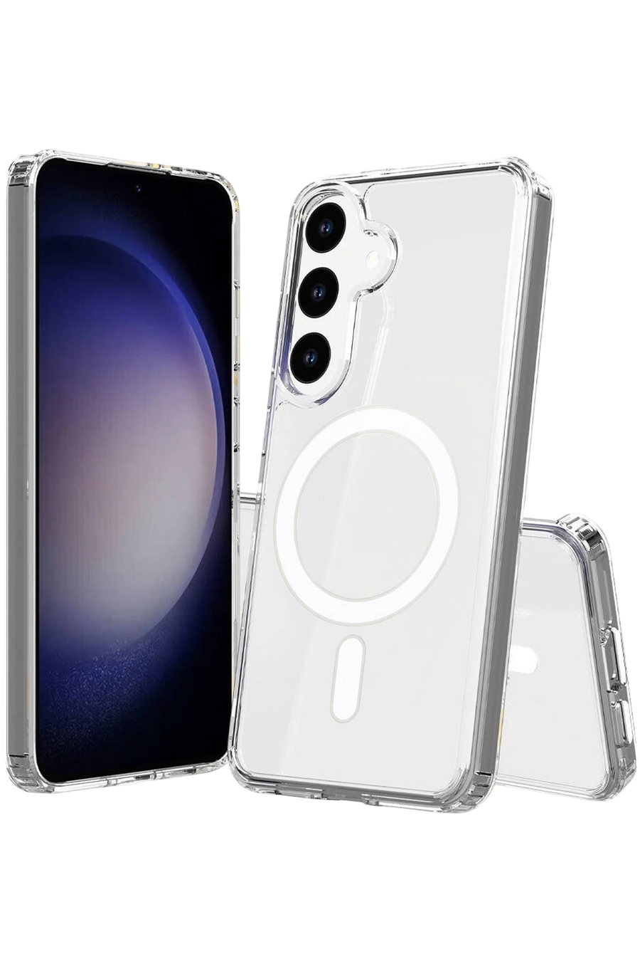 Newface Samsung Galaxy S26 Plus Magneticsafe Şeffaf Silikon - Şeffaf
