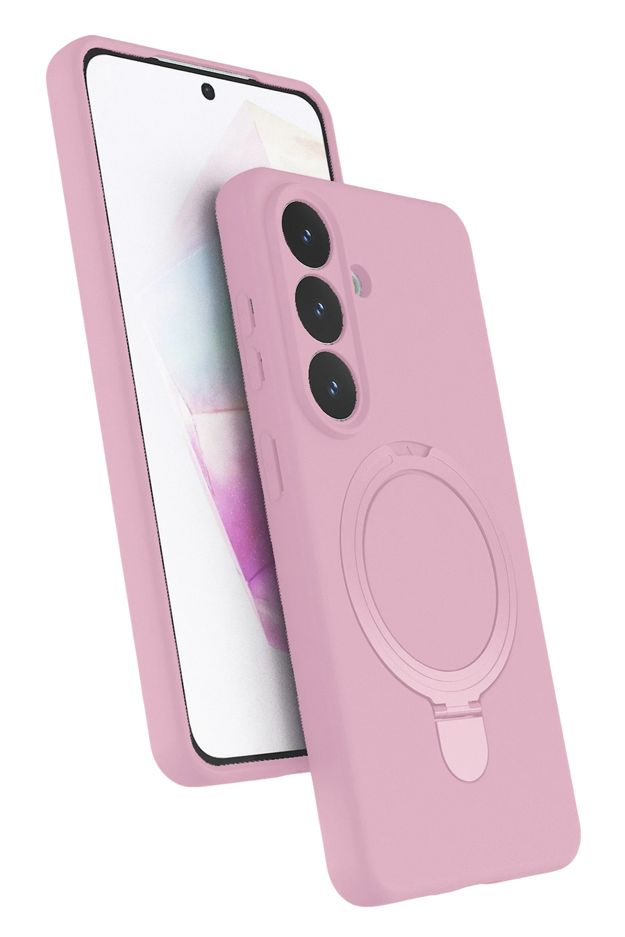 Newface Samsung Galaxy S26 Plus Regal Magsafe Standlı Kapak - Açık Pembe