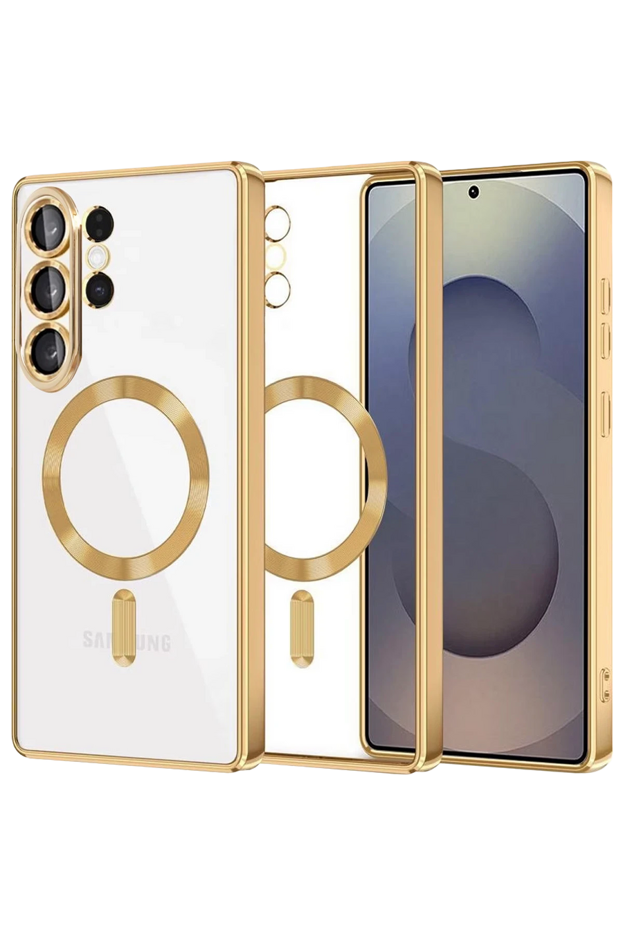 Newface Samsung Galaxy S26 Ultra Kross Magneticsafe Kapak - Gold