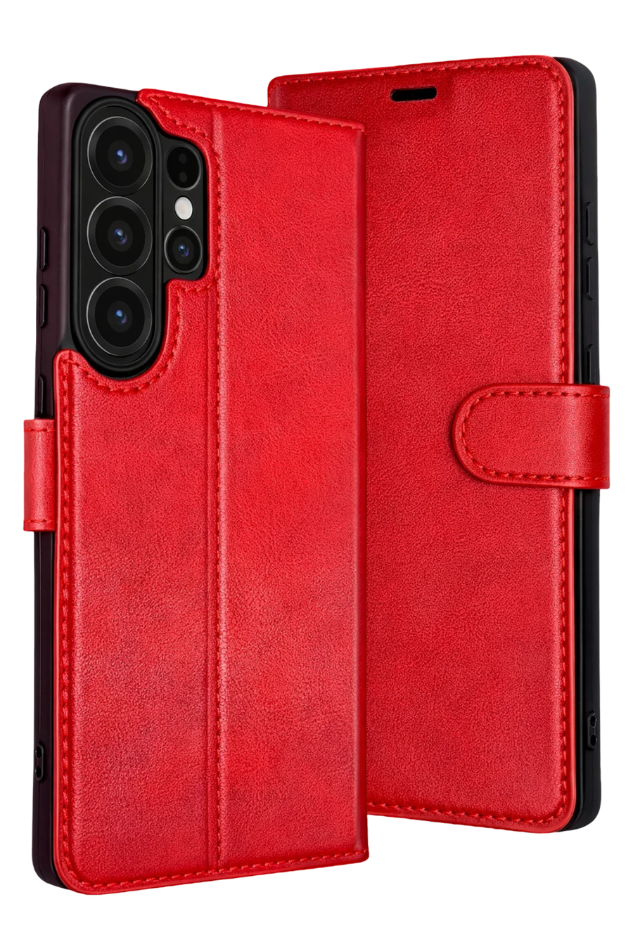 Newface Samsung Galaxy S26 Ultra Trend S Plus Kapaklı Kılıf - Kırmızı