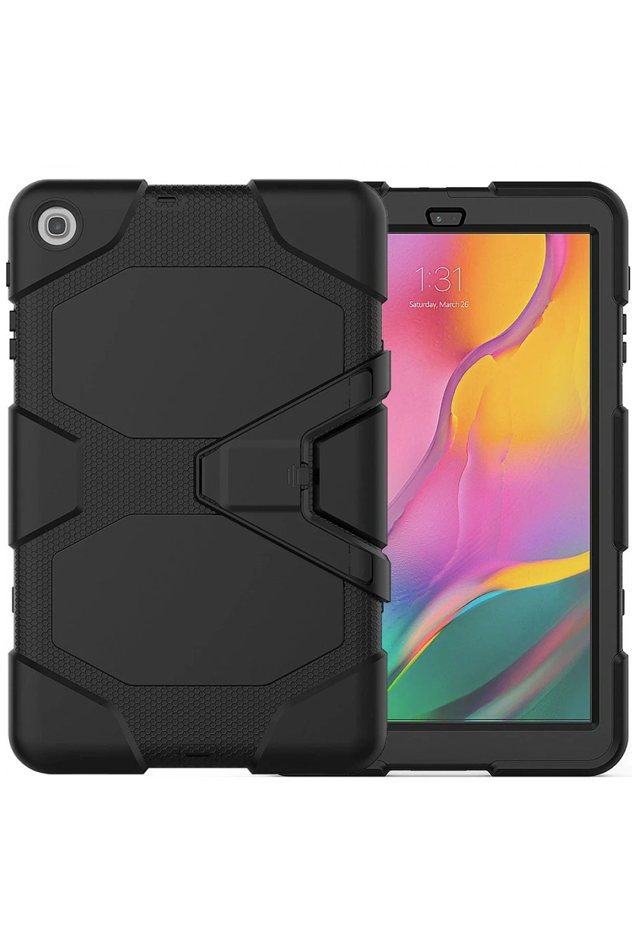 Newface Samsung Galaxy T510 Tab A 10.1 Kılıf Griffin Tablet Kapak - Siyah