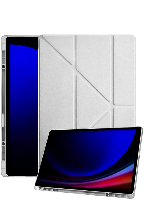 Newface Samsung Galaxy Tab A11 Kalemlikli Mars Tablet Kılıfı - Gri