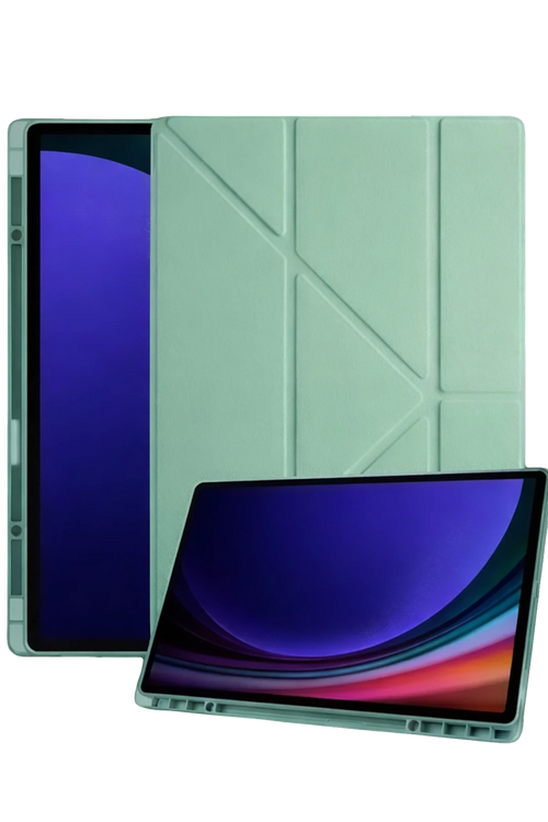 Newface Samsung Galaxy Tab A11 Plus Kalemlikli Mars Tablet Kılıfı - Açık Yeşil