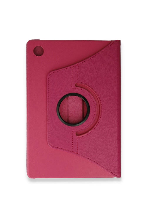 Newface Samsung Galaxy Tab A9 Plus Kılıf 360 Tablet Deri Kılıf - Pembe