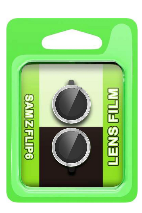 Newface Samsung Galaxy Z Flip 6 Raze Metal Kamera Lens - Gümüş