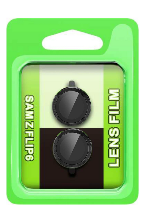 Newface Samsung Galaxy Z Flip 6 Raze Metal Kamera Lens - Siyah