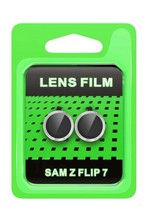 Newface Samsung Galaxy Z Flip 7 Raze Metal Kamera Lens - Gümüş