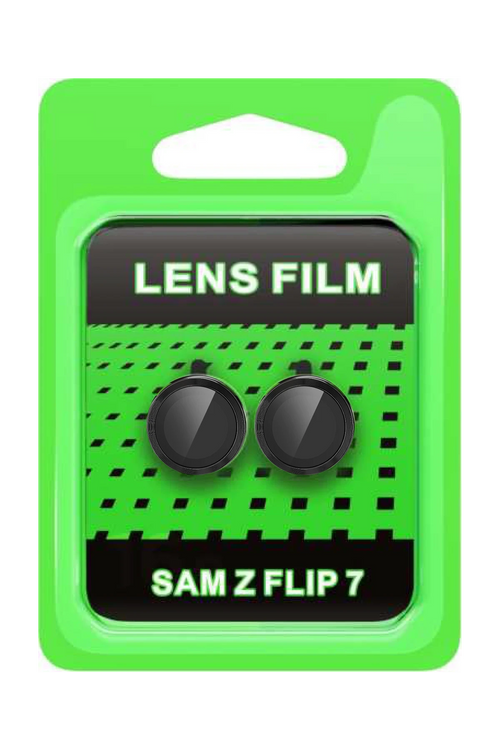 Newface Samsung Galaxy Z Flip 7 Raze Metal Kamera Lens - Siyah