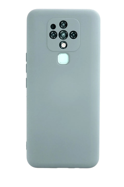 Newface Tecno Camon 16 Kılıf Nano içi Kadife Silikon - Buz Mavisi