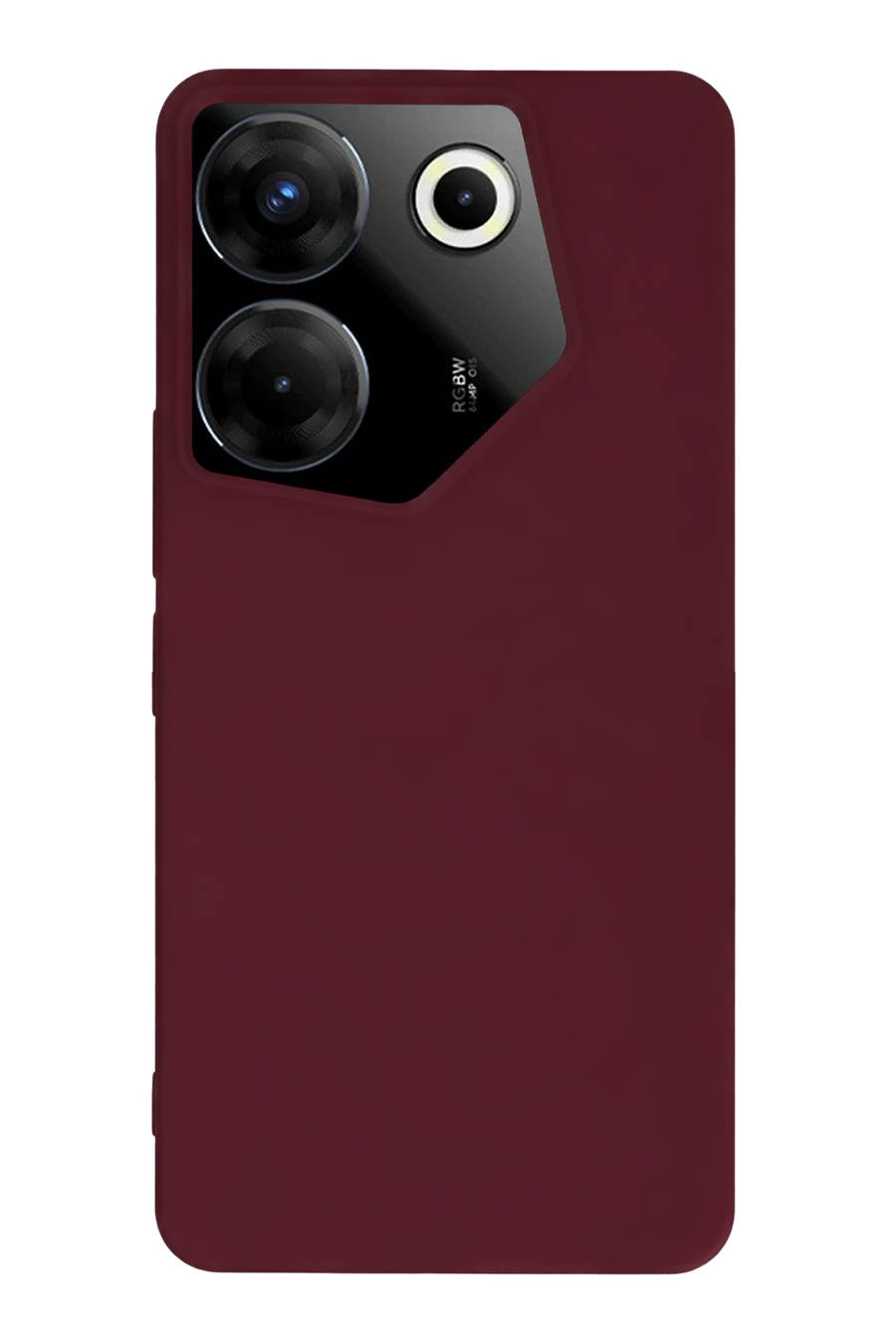 Newface Tecno Camon 20 Pro 5G Kılıf First Silikon - Bordo