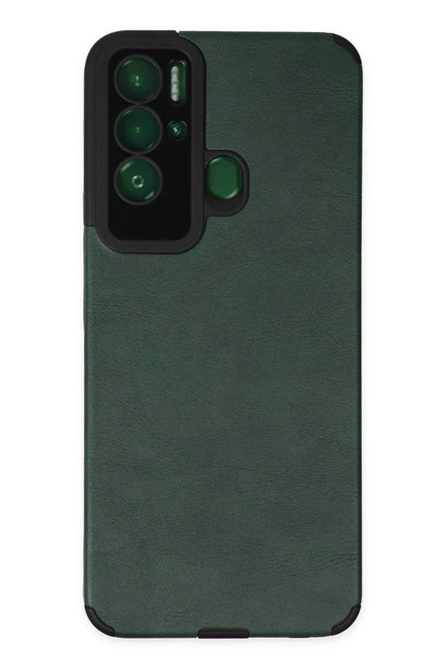Newface Tecno Pova Neo Kılıf Loop Deri Silikon - Yeşil