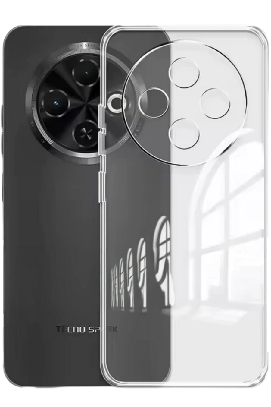 Newface Tecno Spark 30C Kılıf Lüx Şeffaf Silikon