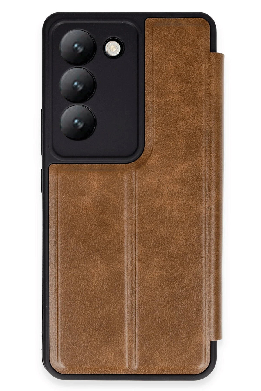 Newface Vivo V30 Lite 4G Kılıf Flip Cover - Taba