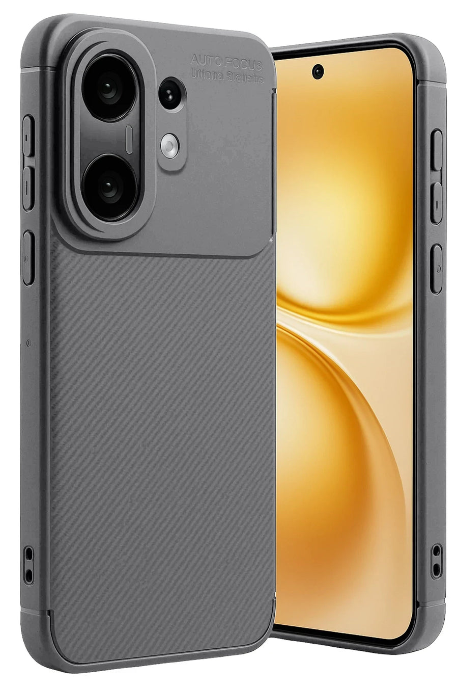Newface Vivo X200 FE Auto Focus Karbon Kapak -Gri