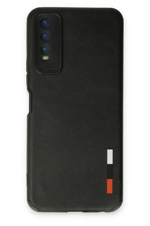 Newface Vivo Y11S Kılıf Loop Deri Silikon - Siyah