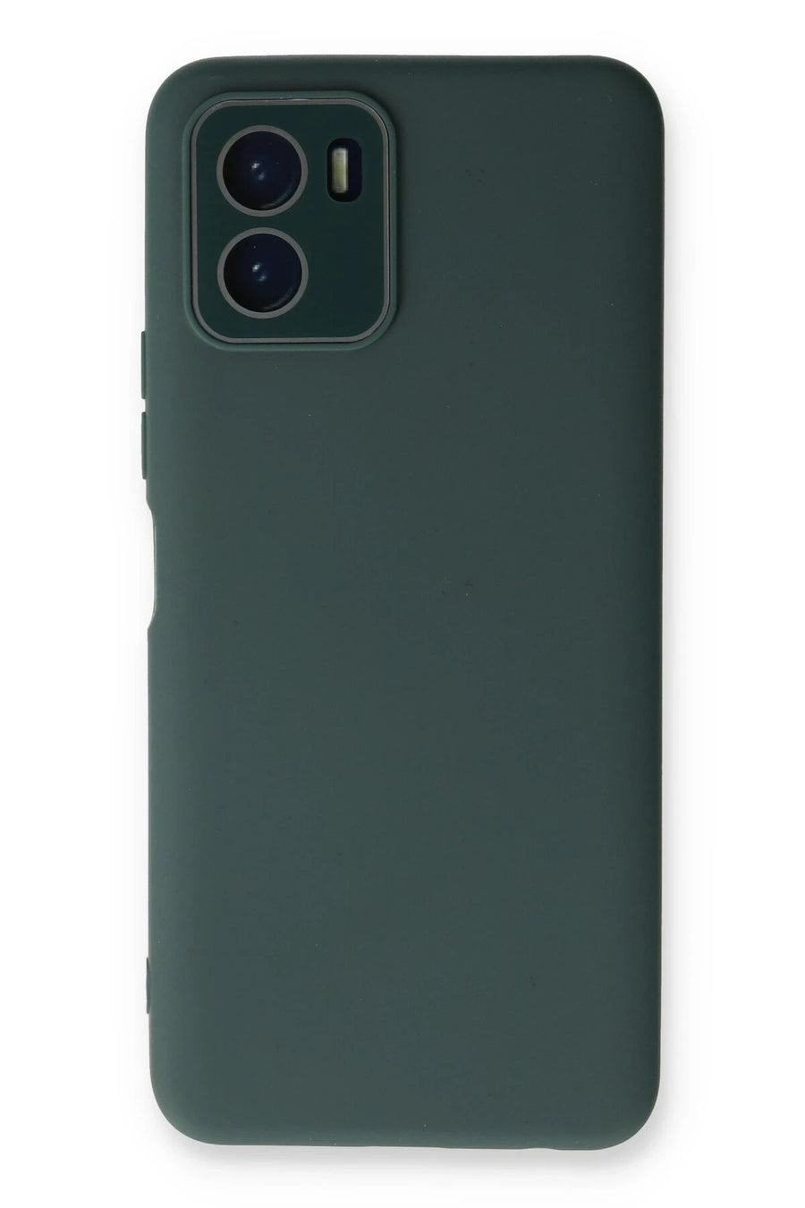 Newface Vivo Y15S Kılıf Lansman Glass Kapak - Koyu Yeşil