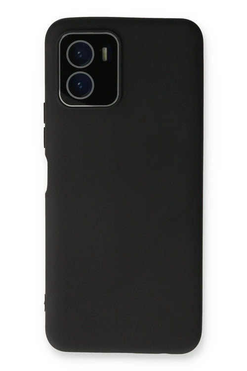 Newface Vivo Y15S Kılıf Lansman Glass Kapak - Siyah