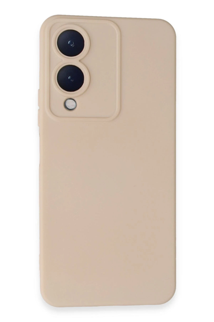 Newface Vivo Y17S Kılıf Nano içi Kadife Silikon - Pudra