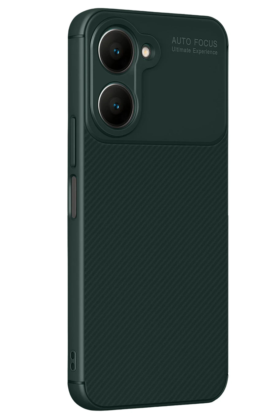 Newface Vivo Y18 Kılıf Auto Focus Karbon Kapak - Koyu Yeşil
