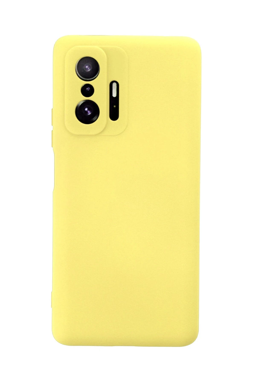 Newface Xiaomi Mi 11T Pro Kılıf Nano içi Kadife Silikon - Sarı