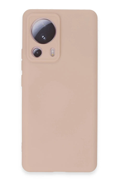 Newface Xiaomi Mi 13 Lite Kılıf Nano içi Kadife Silikon - Pudra