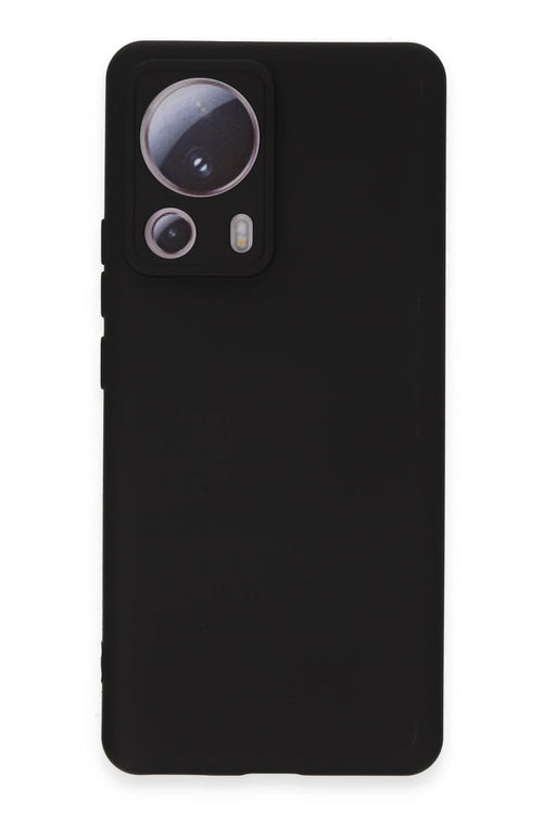 Newface Xiaomi Mi 13 Lite Kılıf Nano içi Kadife Silikon - Siyah