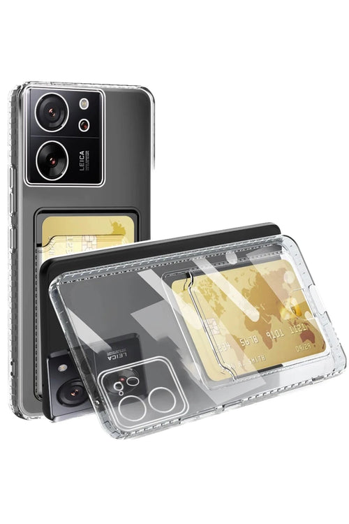 Newface Xiaomi Mi 13T Kılıf Kart Şeffaf Silikon - Şeffaf